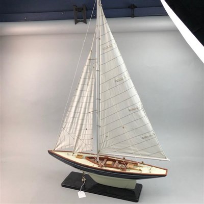 Lot 214 - A LOT OF TWO MODEL SHIPS ON STANDS