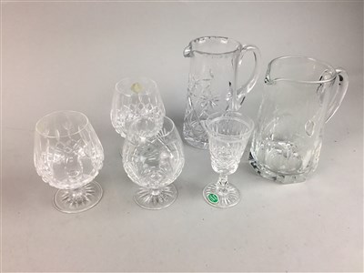 Lot 215 - A LOT OF CRYSTAL GLASSES WITH SOME BOXED EXAMPLES