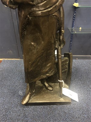Lot 900 - A BRONZE FIGURE BY WILLIAM KELLOCK BROWN