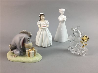 Lot 158 - A ROYAL DOULTON FIGURE OF BIRTHDAY GIRL AND FIVE OTHER FIGURES
