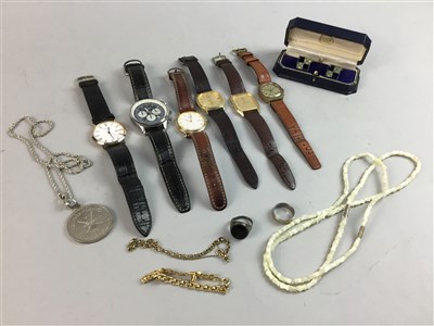 Lot 176 - A COLLECTION OF VARIOUS 20TH CENTURY WRIST WATCHES AND JEWELLERY