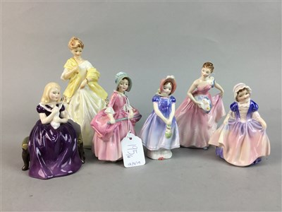 Lot 195 - A LOT OF ROYAL WORCESTER AND ROYAL DOULTON FIGURES