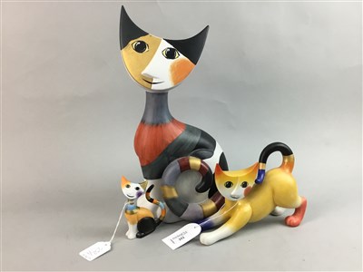 Lot 252 - THREE GOEBEL MODELS OF CATS