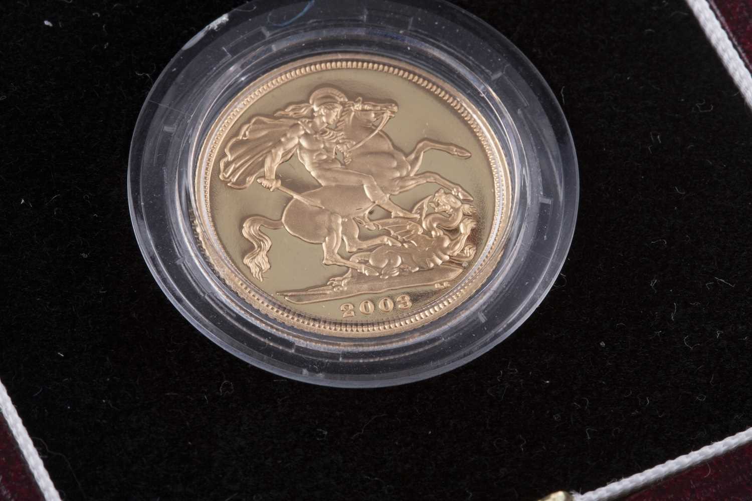 Lot 511 - A THE ROYAL MINT PROOF SOVEREIGN 2003