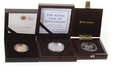Lot 530 - THREE SILVER PROOF COINS
