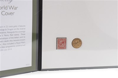 Lot 540 - A WESTMINSTER GOLD SOVEREIGN PRESENTATION COVER