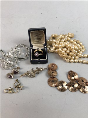 Lot 310 - A LOT OF COSTUME AND OTHER JEWELLERY