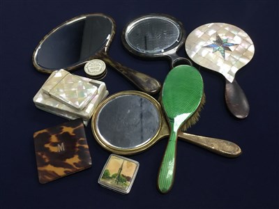 Lot 394 - A LOT OF MOTHER OF PEARL DRESSING TABLE APPOINTMENTS