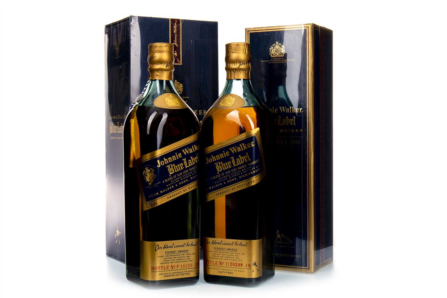Lot 26 - TWO BOTTLES OF JOHNNIE WALKER BLUE LABEL