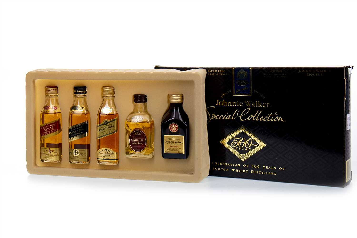 Lot 408 - JOHNNIE WALKER SPECIAL COLLECTION MINIATURES