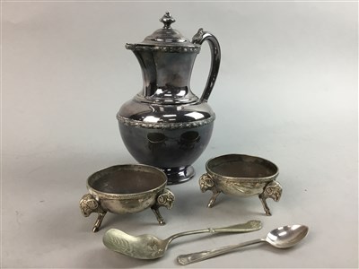 Lot 328 - FOUR PIECE SILVER PLATED TEA SERVICE AND OTHER PLATED WARES
