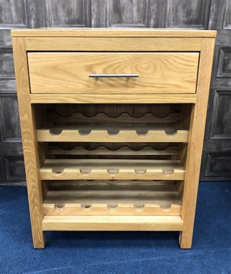 Lot 353 - A STAINED WOOD MODERN WINE CABINET