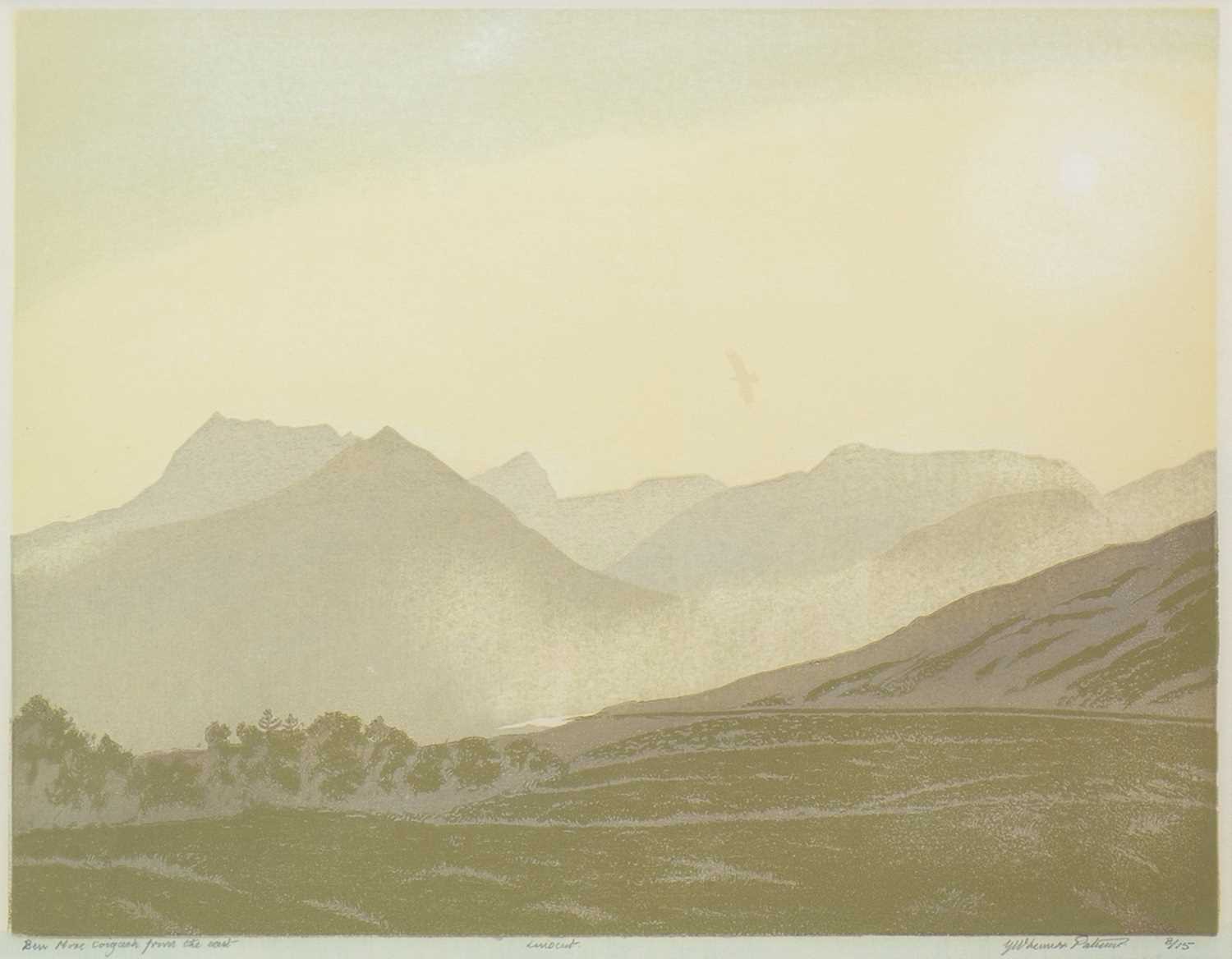 Lot 713 - BEN MORE FROM THE EAST, A LINOCUT
