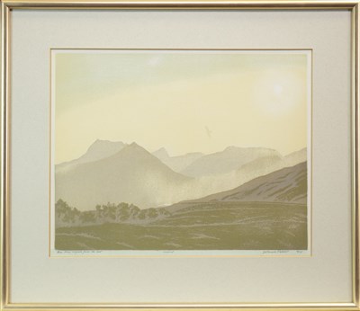 Lot 713 - BEN MORE FROM THE EAST, A LINOCUT