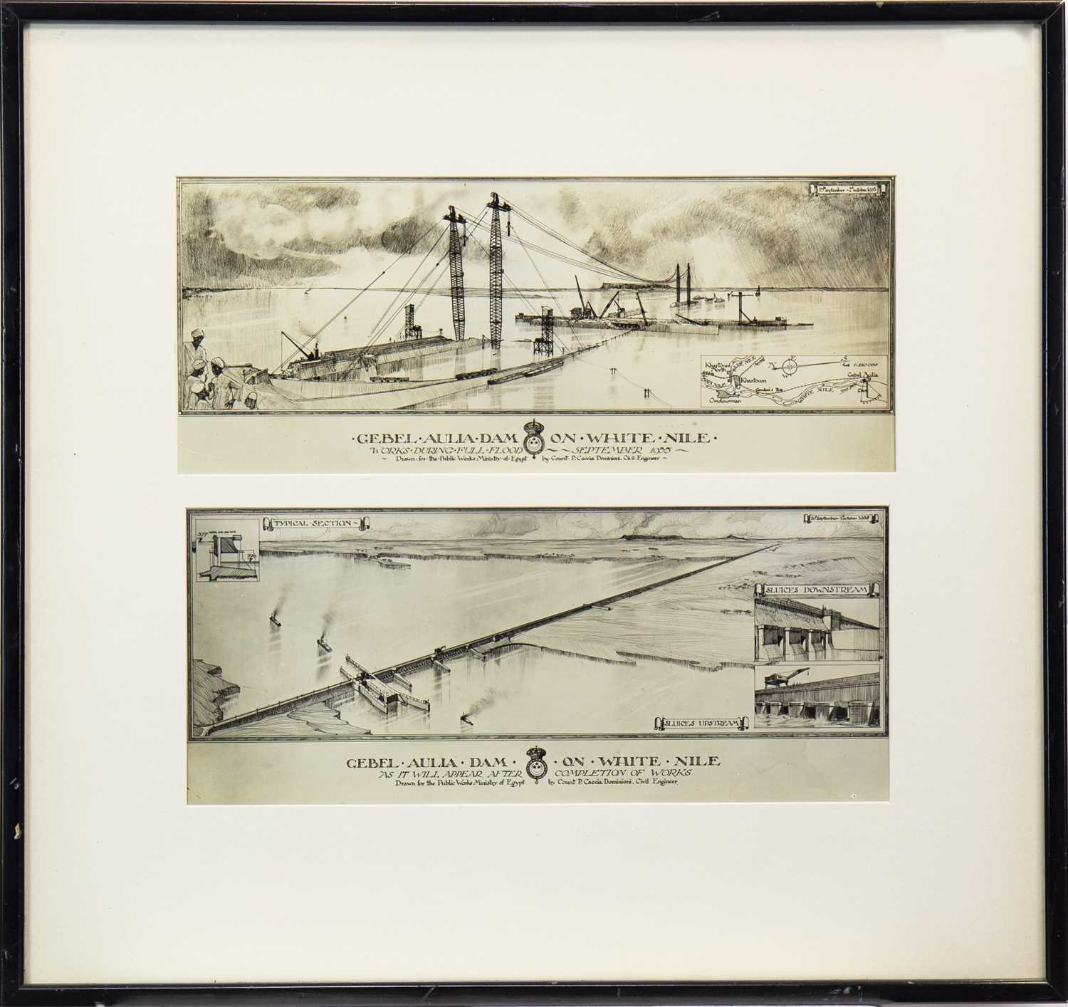 Lot 718 - A SERIES OF ETCHINGS DEPICTING VARIOUS EGYPTIAN SCENES