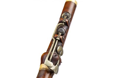 Lot 1426 - A MID-19TH CENTURY FRUITWOOD FLUTE
