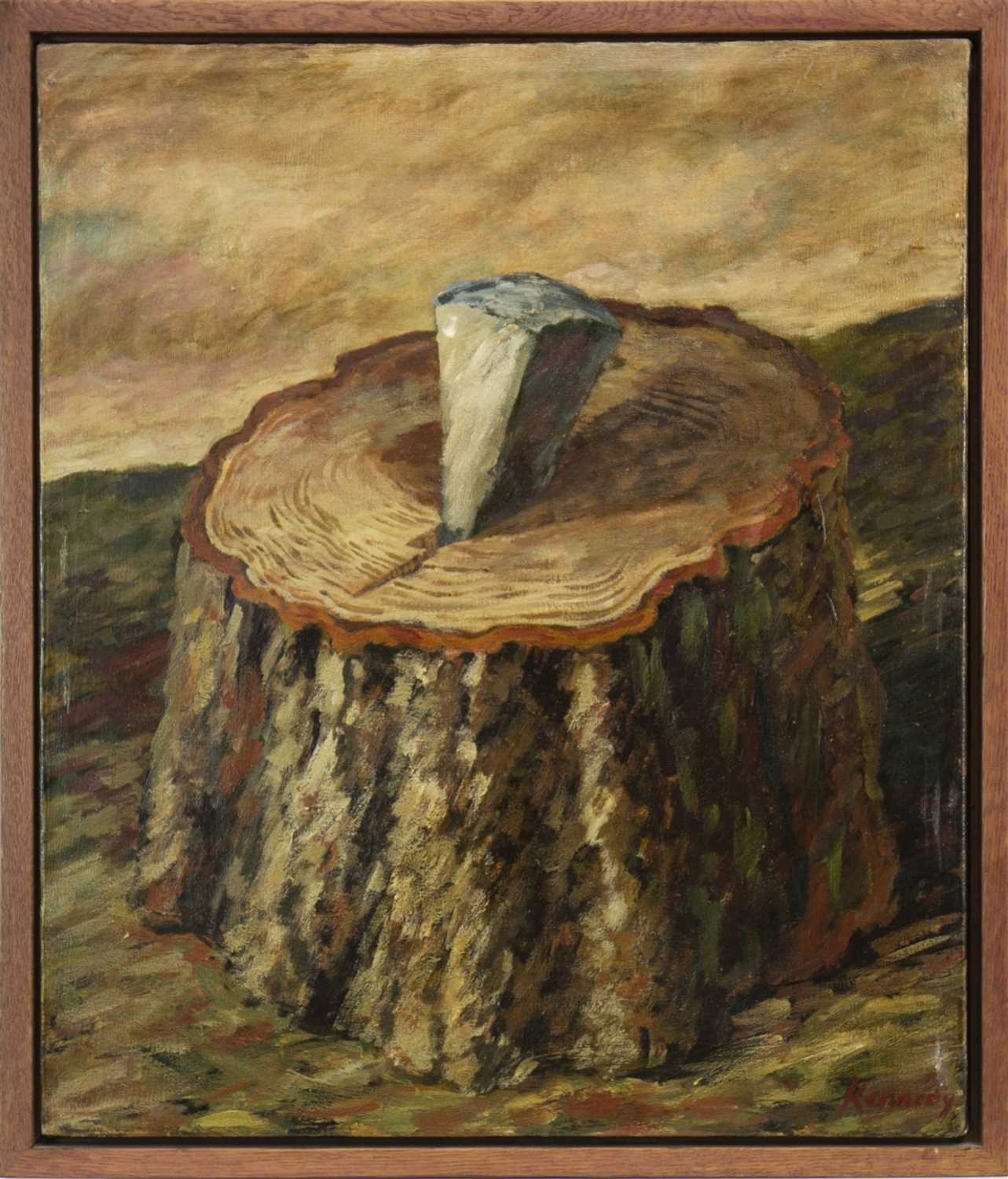 Lot 751 - CUT BY MAN, AN OIL BY WILLIAM KENNEDY