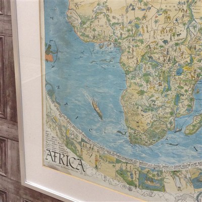 Lot 865 - A MAP OF AFRICA, BY MARGARET WHITING SPILHAUS