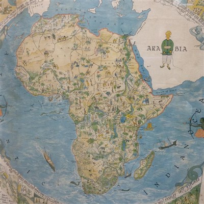 Lot 865 - A MAP OF AFRICA, BY MARGARET WHITING SPILHAUS