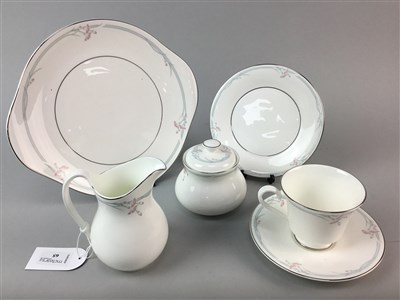 Lot 65 - A ROYAL DOULTON TEA SERVICE AND A PAIR OF CRYSTAL GLASSES