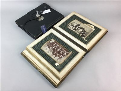Lot 7 - A VICTORIAN PHOTOGRAPH ALBUM AND A LEATHER TRAVELLING CORRESPONDENCE SET