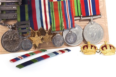 Lot 832 - AN INDIA GENERAL SERVICE MEDAL 1909 AND OTHERS