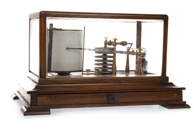 Lot 1428 - A EDWARDIAN BAROGRAPH by GRANT of LEITH
