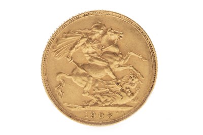 Lot 543 - A GOLD SOVEREIGN, 1906