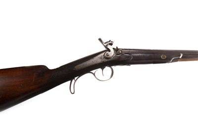 Lot 835 - A 19TH CENTURY PERCUSSION MUSKET BY HENRY ELWELL