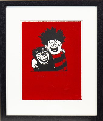 Lot 767 - SEVEN SCREENPRINTS FEATURING CHARACTERS FROM DENNIS THE MENACE BY JOHN PATRICK REYNOLDS