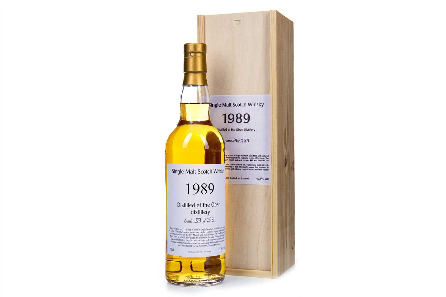 Lot 42 - OBAN 1989 PRIVATE CASK AGED 24 YEARS