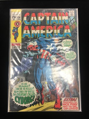 Lot 922 - A COLLECTION OF MARVEL COMICS INCLUDING CAPTAIN AMERICA AND THE MIGHTY THOR