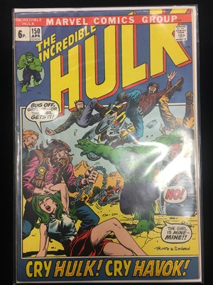 Lot 924 - A COLLECTION OF MARVEL COMICS INCLUDING THE INCREDIBLE HULK AND CONAN THE BARBARIAN