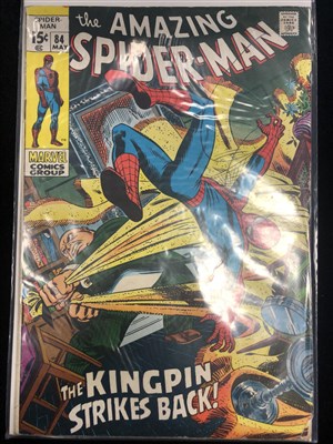 Lot 926 - A COLLECTION OF MARVEL COMICS INCLUDING SUPERMAN, CAPTAIN MARVEL AND SPIDERMAN
