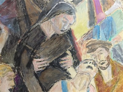 Lot 530 - REVOLUTION, AN OIL BY MARIE VOROBIEFF MAREVNA