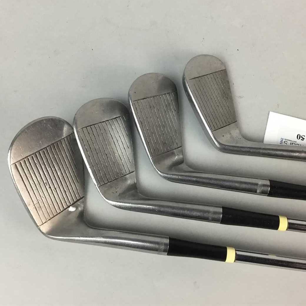 Lot 50 - A COLLECTION OF TOM MORRIS SUMMIT GOLFING IRONS