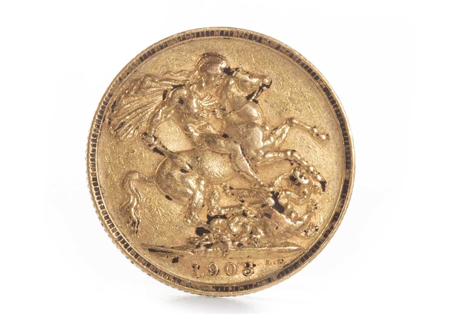 Lot 551 - A GOLD SOVEREIGN, 1903