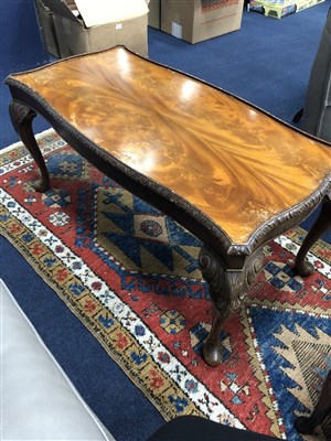 Lot 280 - A MAHOGANY OCCASIONAL TABLE AND ANOTHER TABLE