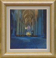 Lot 173 - * JACK FIRTH RSW, BLUE INTERIOR, CHARTRES...