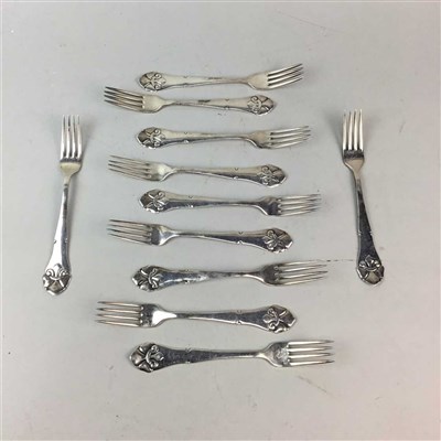 Lot 170 - A LOT OF ELEVEN PLATED DANISH SPOONS