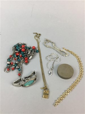 Lot 185 - A LOT OF COSTUME AND OTHER JEWELLERY