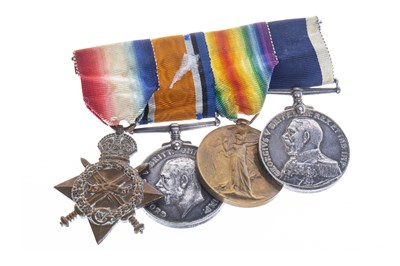 Lot 1608 - A WWI MEDAL GROUP AWARDED TO C.W. GAMMON A.B, R.N.
