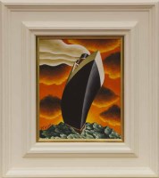 Lot 185 - * GRAHAM MCKEAN, TODAY OUR SHIP CAME IN oil on...