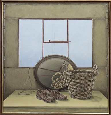 Lot 531 - ROYAL ACADEMY EXHIBITED  - STILL LIFE WITH SHOES, BY DAVID COSTER