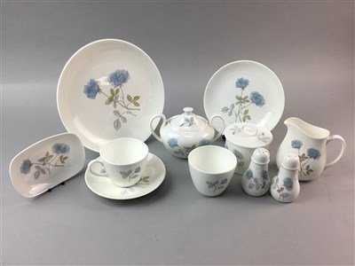 Lot 323 - A WEDGWOOD ICE ROSE PATTERN PART TEA SERVICE