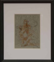 Lot 188 - * PETER HOWSON OBE, RESOLUTE mixed media on...
