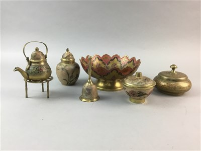 Lot 282 - A LOT OF EASTERN BRASS WARES