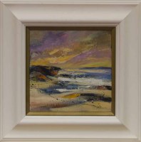 Lot 194 - * DRONMA, SKY FIRE oil on canvas, signed,...