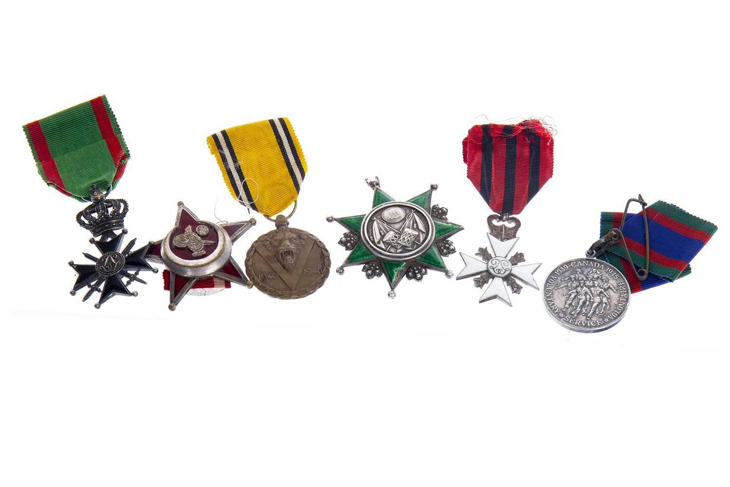 Lot 1629 - A COLLECTION OF BELGIAN AND OTHER WAR MEDALS
