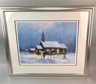 Lot 288 - ALWAYS OPEN, A SIGNED PRINT BY KARL E WOOD